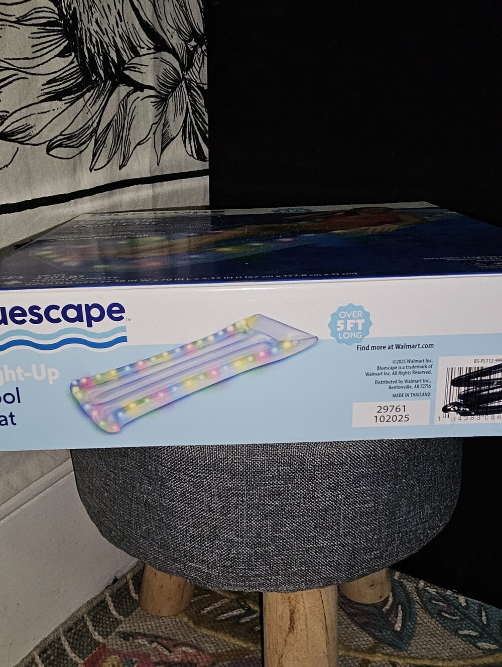 Bluescape Inflatable Pool Mat/Float, Color-Changing LED Light-Up, Waterproof 🆕 - Picture 4 of 7